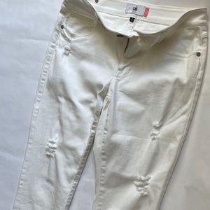 CAbi White Jeans, Size 4 High/Slim